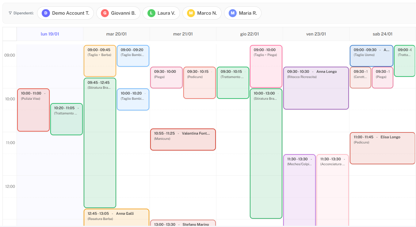 Dashboard Calendia - Gestione Appuntamenti